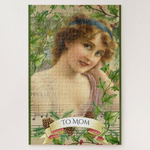 Puzzle Femme victorienne en détresse dans le jardin