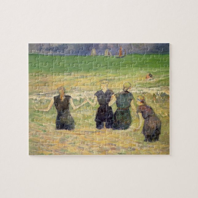 Puzzle Femmes baignant Dieppe par Paul Gauguin (Horizontal)