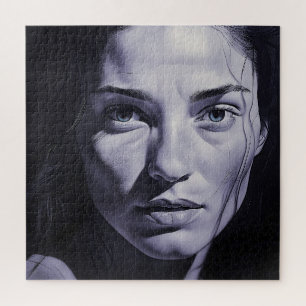 Puzzle Femmes "Bleues Brianna" Au Charbon