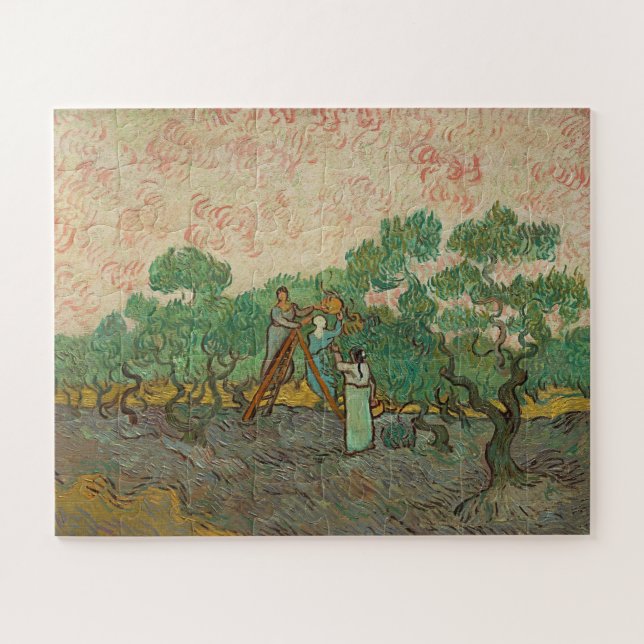 Puzzle Femmes cueillant des olives, Van Gogh (Horizontal)