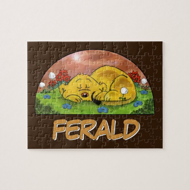 Puzzle Ferald | Ferret dormant (Horizontal)