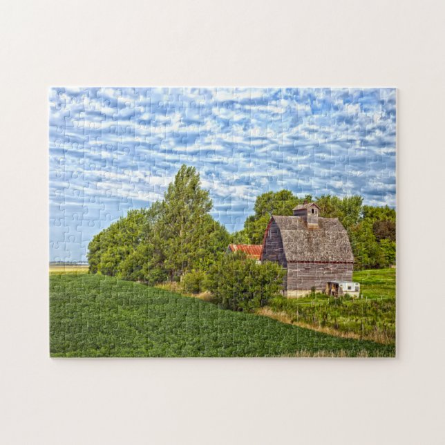 Puzzle ferme Missouri grange rurale. (Horizontal)