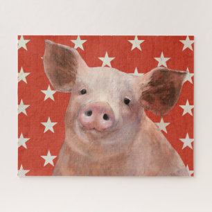 Puzzle Ferme patriotique - Cochon