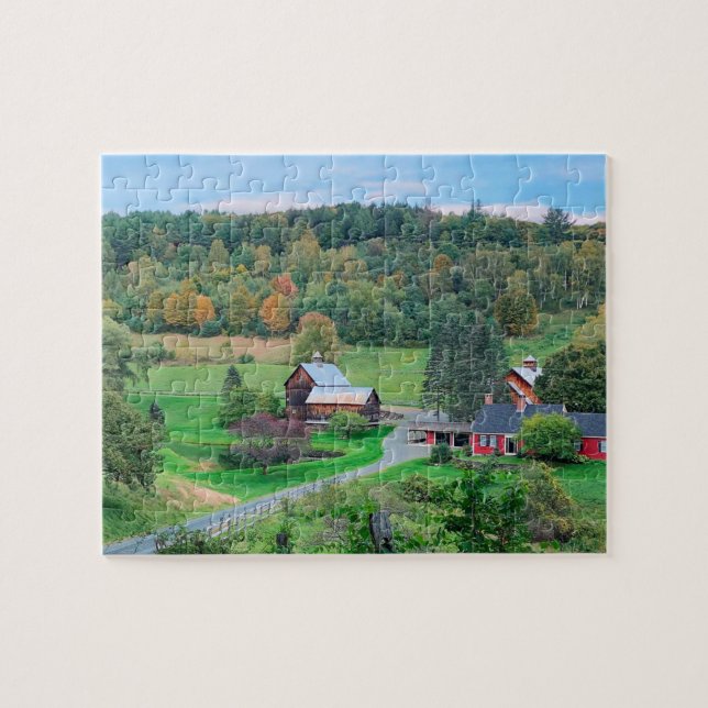 Puzzle Ferme pittoresque du Vermont (Horizontal)