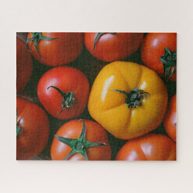 Puzzle Fermes | Tomates rouges et jaunes brillantes (Horizontal)