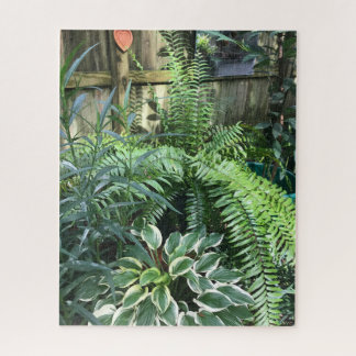 Puzzle Fermes vertes et feuillage