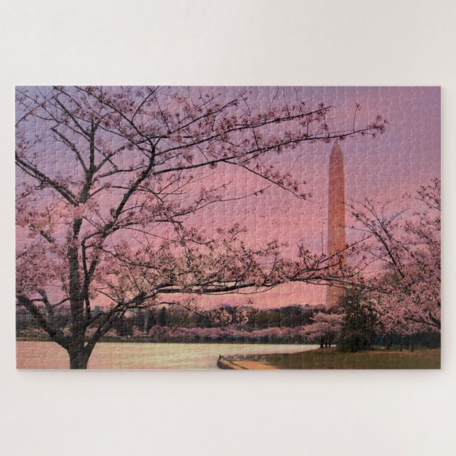 Puzzle Festival Cherry Blossom du Monument de Washington (Horizontal)