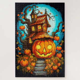 Puzzle Festive Haunted Treehouse   Bonne Halloween