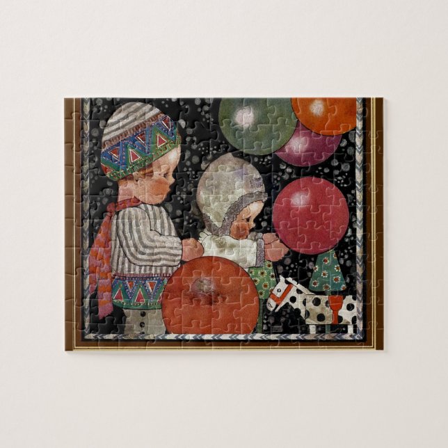 Puzzle Fête d'anniversaire, ballons et jouets pour enfant (Horizontal)
