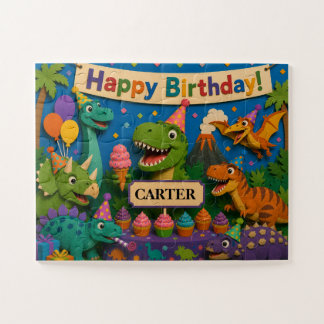 Puzzle Fête d'anniversaire de dinosaure