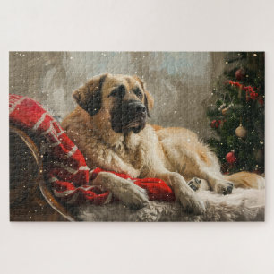 Puzzle Fête de Noël des Chiens de Berger Anatoliens