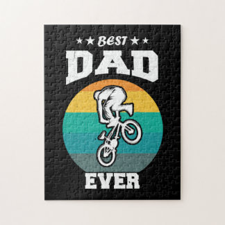 Puzzle Fête des pères Meilleur papa jamais BMX