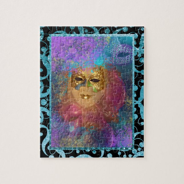 Puzzle Fête du "mardi gras" vénitien masqué (Vertical)