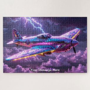 Puzzle Feu Spitfire 2ÈME GUERRE MONDIALE cosmique avec un