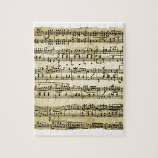 Puzzle Feuille antique de score de musique