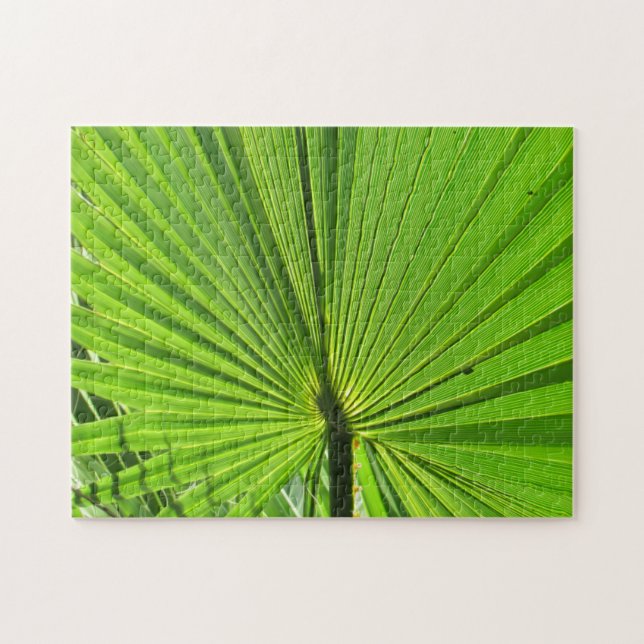Puzzle - Feuille de palme verte (Horizontal)