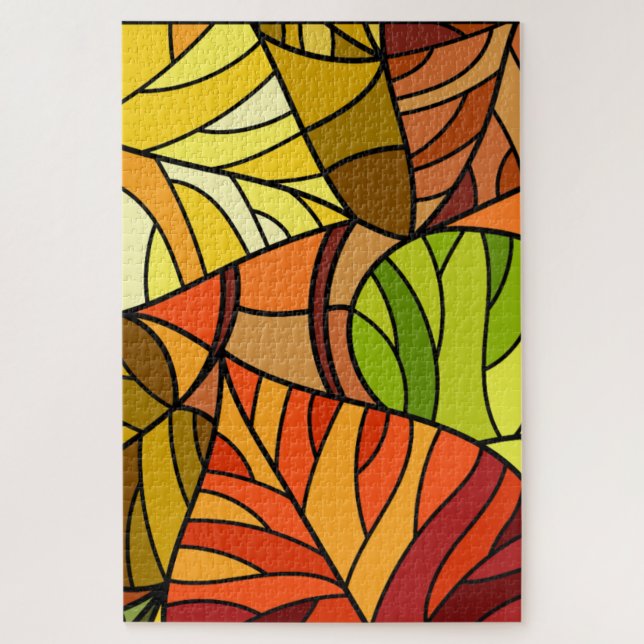 Puzzle feuille déchu (Vertical)