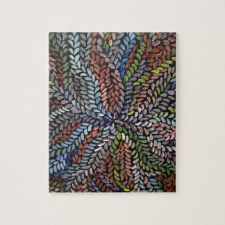 Puzzle Feuille multicolore de médecine de buisson