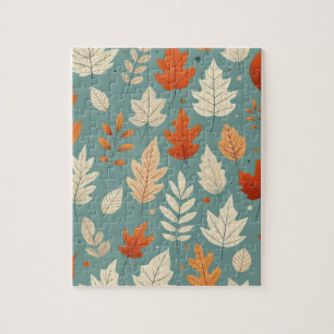 Puzzle Feuilles automne/automne mignonnes