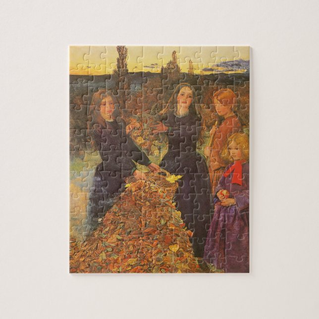 Puzzle Feuilles d'automne de Sir John Everett Millais (Vertical)