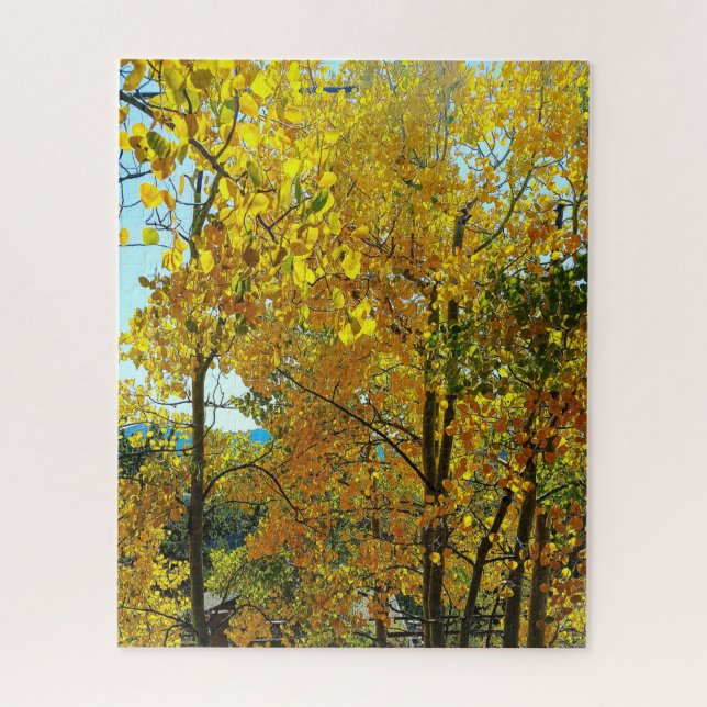 Puzzle Feuilles d'automne des arbres d'Aspen (Vertical)