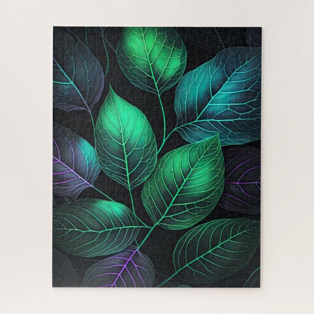 Puzzle Feuilles de bijoux (Vertical)