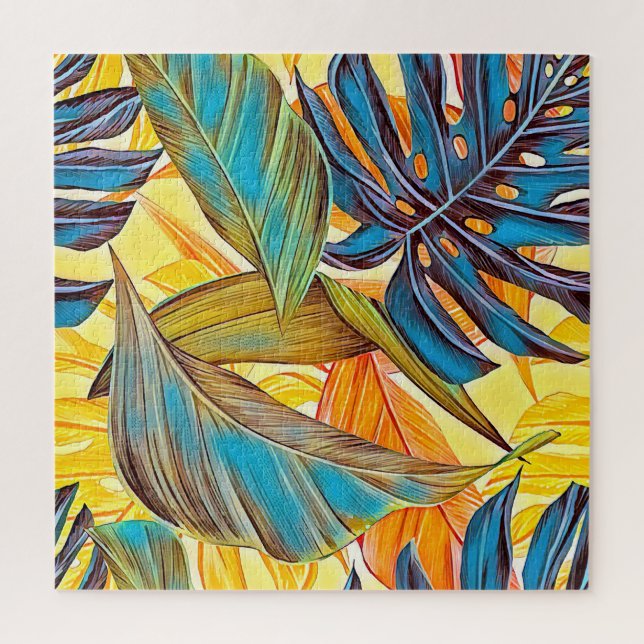 Puzzle Feuilles en couleurs (Vertical)