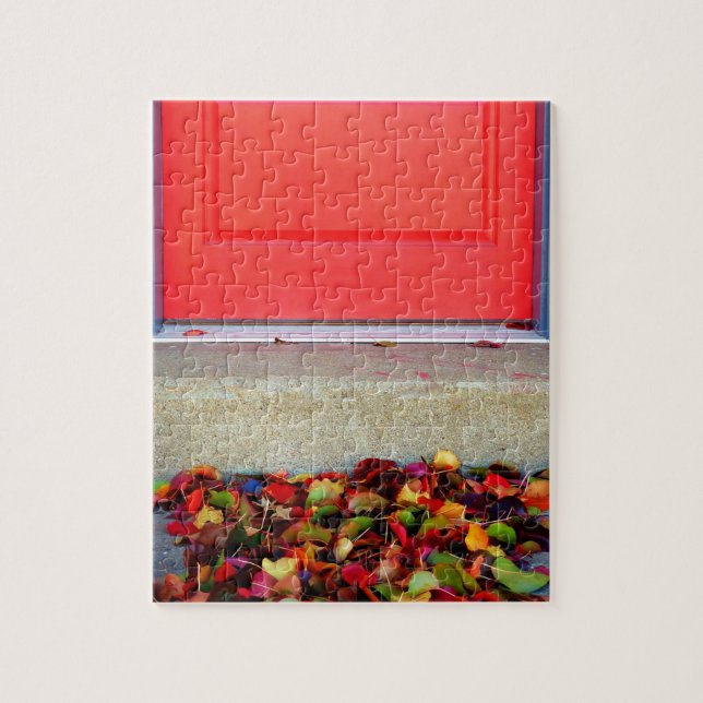 Puzzle Feuilles et porte (Vertical)