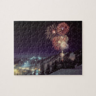 Puzzle Feux d'artifice au Big Mountain Resort à Whitefish