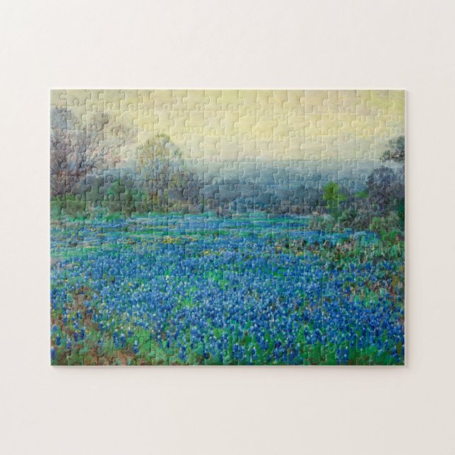 Puzzle Field of Bluebonnets, 1918-1920 par Julian Onderdo (Horizontal)