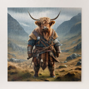 Puzzle Fierce Highland Warrior : Le Courageux Vache Vikin