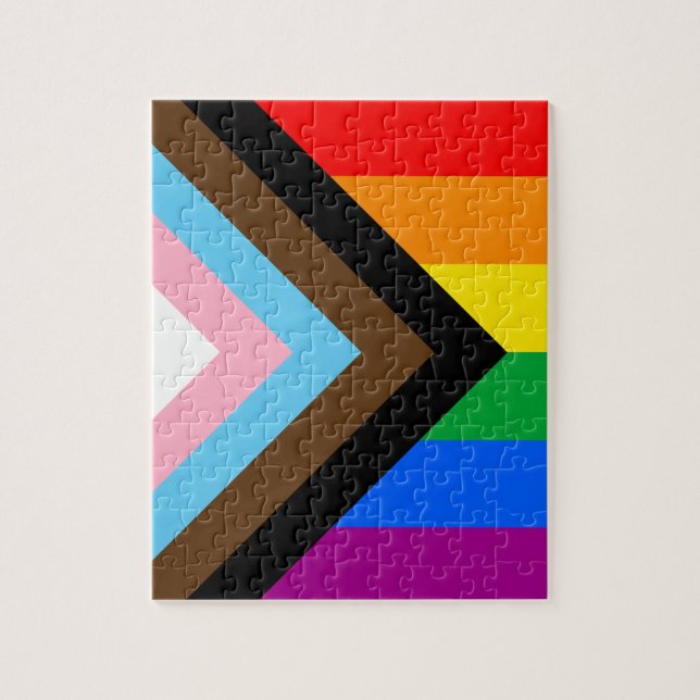 Puzzle Fierté de progrès LGBTQ+ (Vertical)