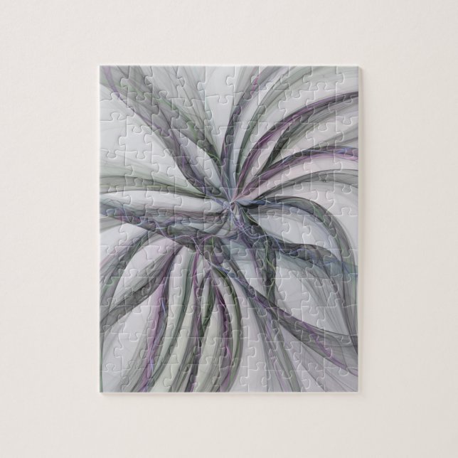 Puzzle Filigree Motions Modern Abstract Swinging Fractal (Vertical)