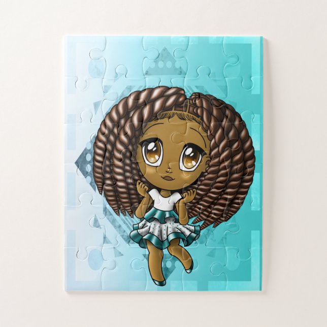 Puzzle Fille afro-américaine (Vertical)