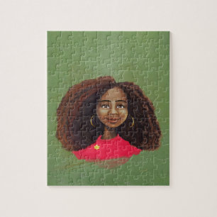 Puzzle Fille assez africaine