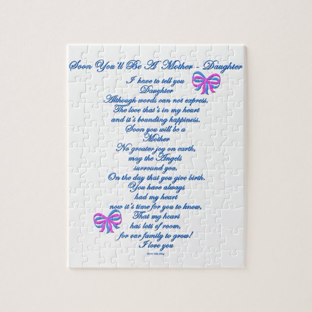 Puzzle Fille attendant le ęr bébé (Vertical)