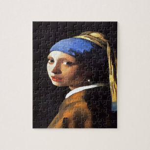 Puzzle Fille avec une perle qui écoute après Johannes Ver