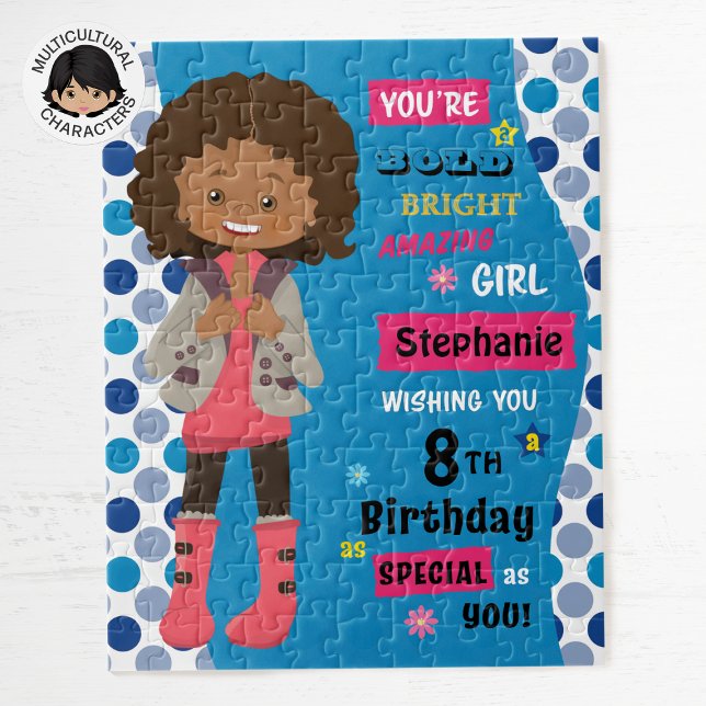 Puzzle Fille d'anniversaire multiculturelle (Créateur téléchargé)