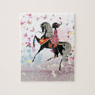 Puzzle Fille de cheval