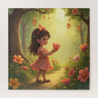Puzzle fille de conte de fées mignonne