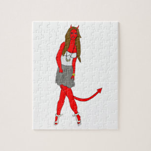 Puzzle fille diabolique
