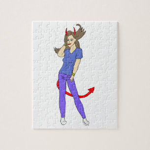 Puzzle fille diabolique
