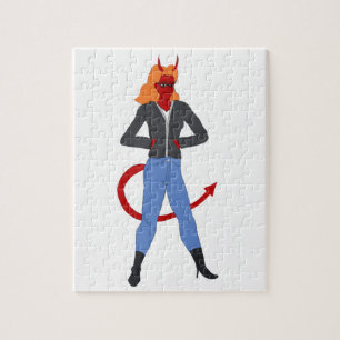 Puzzle fille diabolique