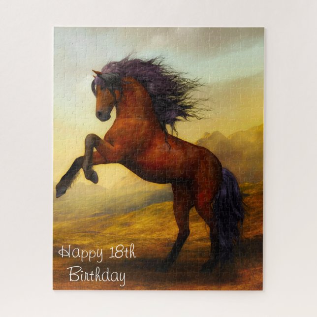 Puzzle Fille du 18e anniversaire. (Vertical)