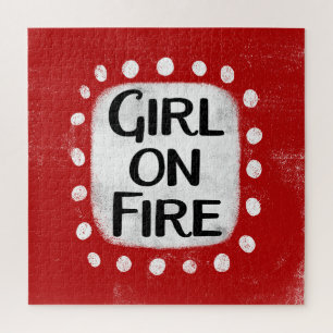 Puzzle Fille En Feu