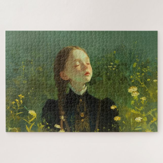 Puzzle Fille et lumière du soleil (Horizontal)