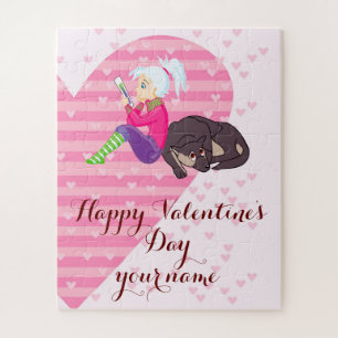 Puzzle Fille Être amoureuse