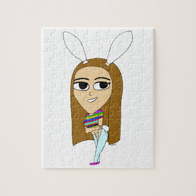 Puzzle fille lapin chibi (Vertical)
