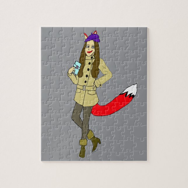Puzzle Fille renarde (Vertical)