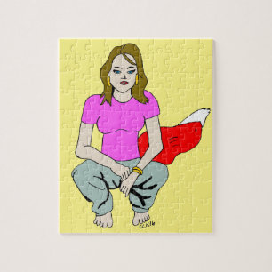 Puzzle fille rusée